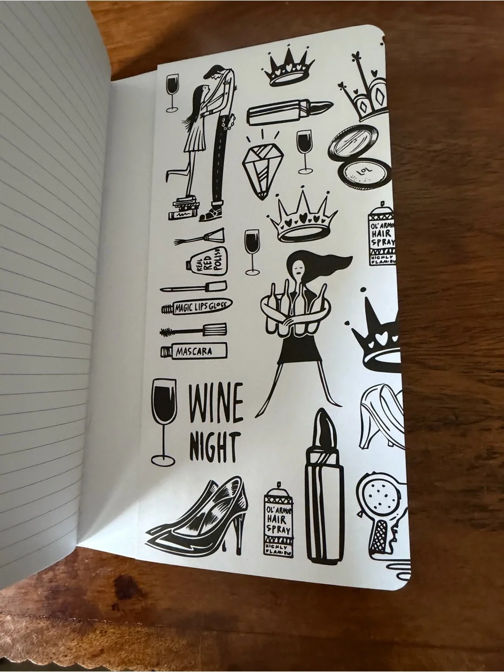 Set of Two paperback Graphic Notebooks - Black & White